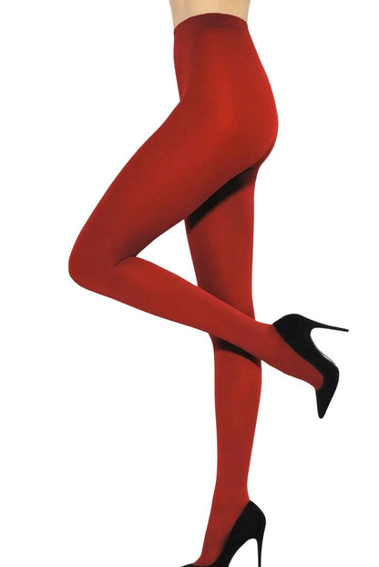 Collants microfibre opaque rouge - Gatta 40 DEN